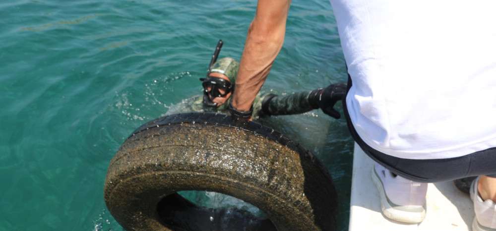 Bodrum&rsquo;da Deniz Dibi Temizliği! 