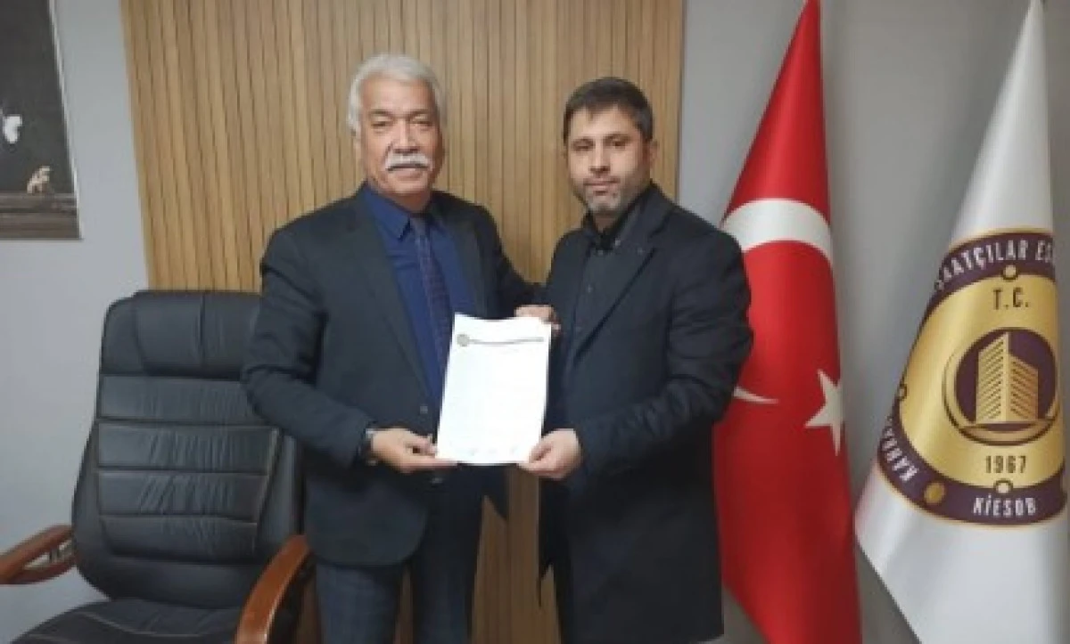 İnşaat&ccedil;ılar odasında devir teslim yapıldı!