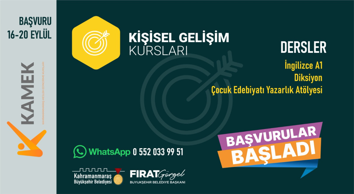 Meslek Edindirme Kursları Başlıyor!