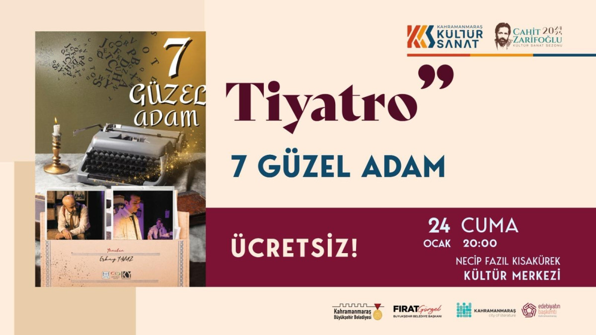 Tiyatroseverlere Özel Gece: “7 Güzel Adam” Sahne Alıyor!